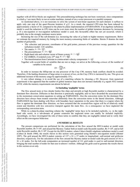 Combining Accuracy and Effciency with Robustness in Ship Stern Flow Computation | Twenty-Third ...