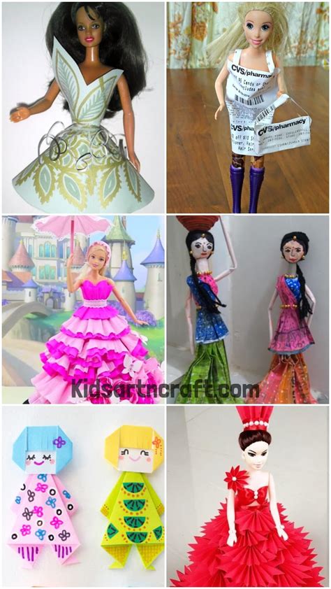 Barbie Paper Craft Ideas for Kids - Kids Art & Craft