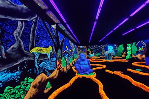 Escape It All At This Neon Lit Indoor Mini-Golf Course In Maine