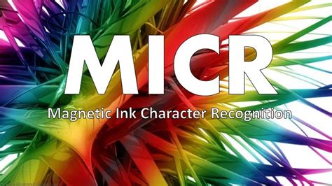 Magnetic Ink Character Recognition