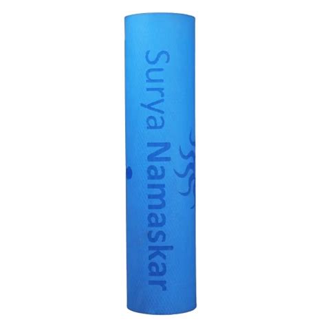 Blue Surya Namaskar Yoga Mat at Best Price in New Delhi | Healthy Chacha International