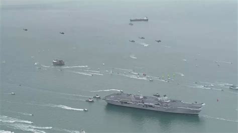 Aircraft carrier HMS Queen Elizabeth has leak – Channel 4 News