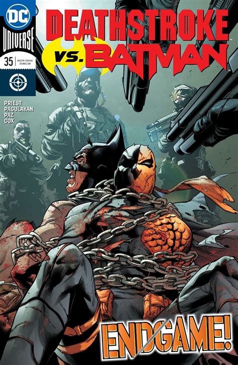 Deathstroke vs. Batman in DEATHSTROKE #35 | Marvel comics, Dc comics, Marvel