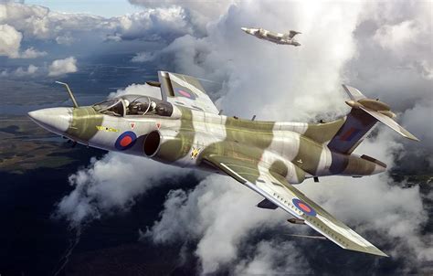 Wallpaper Blackburn Buccaneer, British double deck attack, Blackburn Of ...