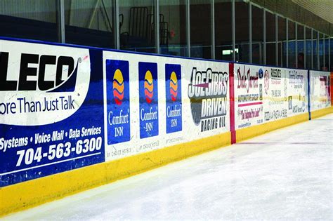 Dasher Advertising Adhesive Back | Becker Arena Products Inc