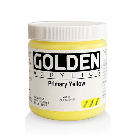 BUY Golden Acrylic 8 oz Primary Yellow