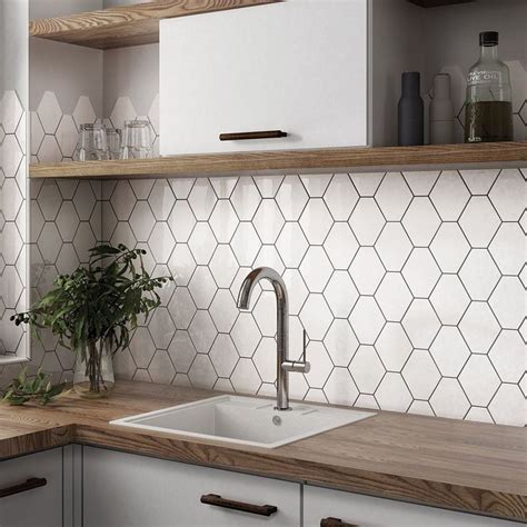 Hexagon Tiles - Direct Tile Importers | Modern kitchen tiles, Kitchen wall tiles, Kitchen wall ...
