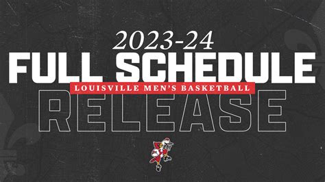 Full Louisville Men’s Basketball Schedule Released with Tip Times, TV ...