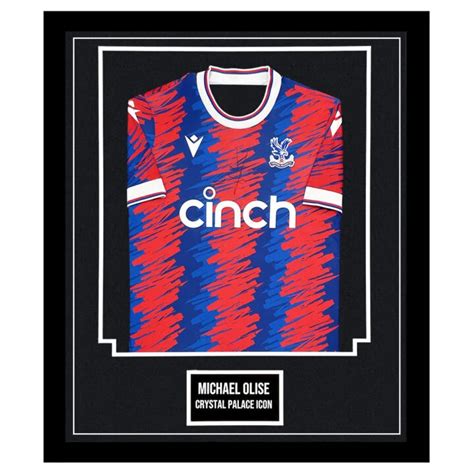 Signed Michael Olise Shirt Framed - Crystal Palace Icon Jersey