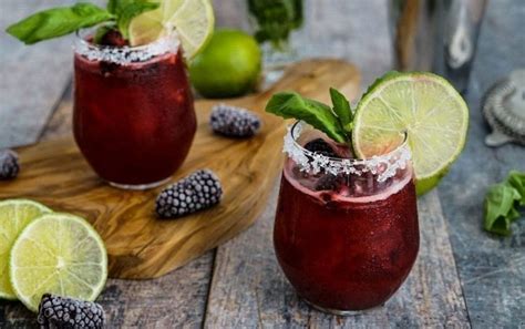 Mardi Gras Blackberry Basil Margarita | Recipes | MyFitnessPal