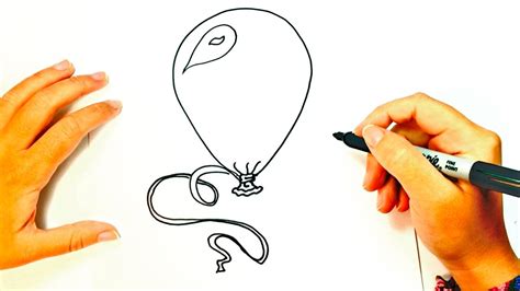 How to draw a Balloon | Balloon Easy Draw Tutorial - YouTube