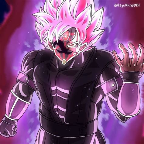 Goku Black ssj Rose Crimson Masked Saiyan in 2021 | Dragon ball super ...