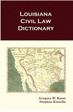 My new book: Louisiana Civil Law Dictionary