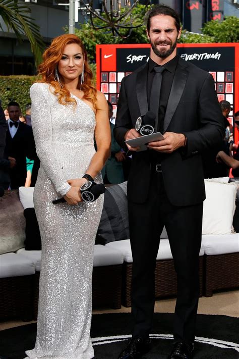 WWE Stars Becky Lynch and Seth Rollins Attend ESPY Awards