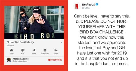 People are Ignoring Netflix's Warning to Stop Doing the ‘Bird Box Challenge’