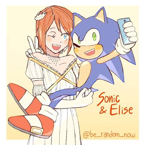 BRaN on Instagram: “💫Sonic & Elise💫 I really like her design uwu♡ . . . . #sonicthehedgehog # ...