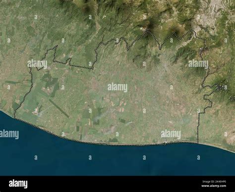 Escuintla, department of Guatemala. Low resolution satellite map Stock Photo - Alamy