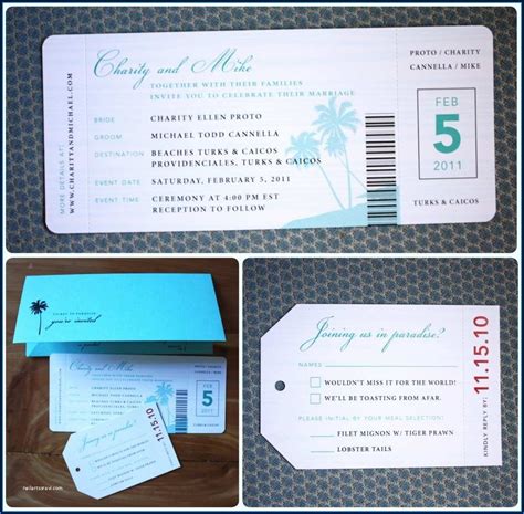 Airline Ticket Party Invitation Template - Template 2 : Resume Examples ...