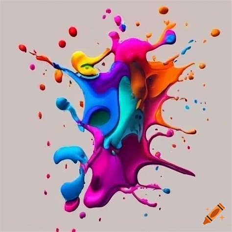 Abstract paint splash