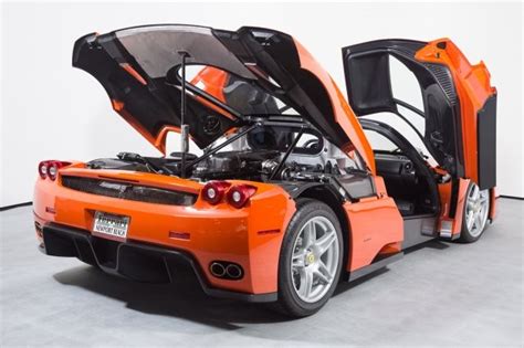 One-Off Rosso Dino Orange Ferrari Enzo Costs $3.7 Million - carscoops.com