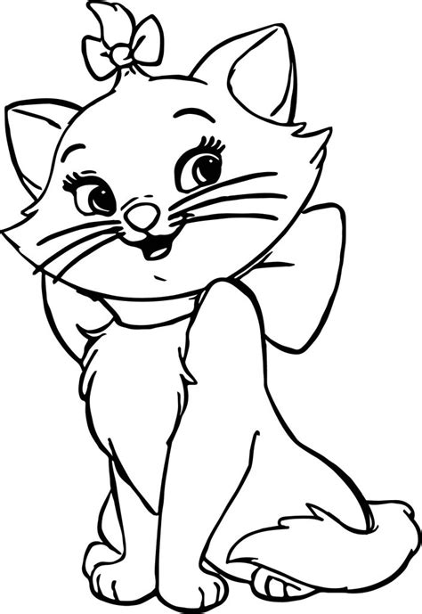 Cute Disney The Aristocats Waiting Coloring Page - Wecoloringpage.com