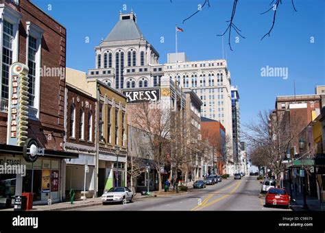 Greensboro, NC, North Carolina. Elm street Stock Photo - Alamy