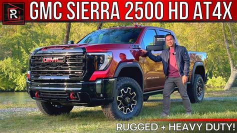 The 2024 GMC Sierra 2500 HD AT4X Is A Really Big Off-Road Luxury Truck - YouTube