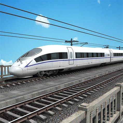 3D China High Speed Train - Harmony CRH380B | CGTrader