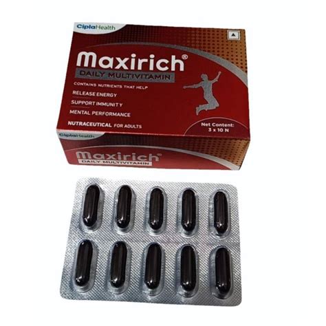 Maxirich Daily Multivitamin Capsules at Rs 75/box | Maxirich Capsule in ...