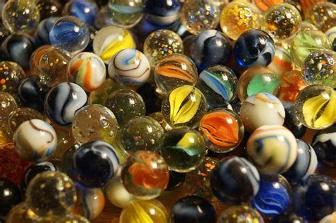 marbles, balls, round, colorful, glass, toys, glass ball, box ...