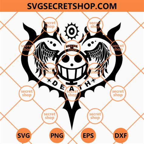 Trafalgar Law Tattoo SVG, Trafalgar D Water Law SVG, One Piece SVG | SVG Secret Shop