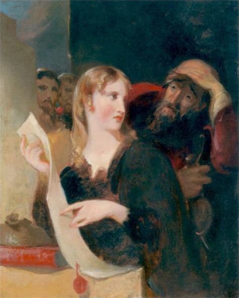 Portia, Merchant of Venice, 1836 - Thomas Sully - WikiArt.org