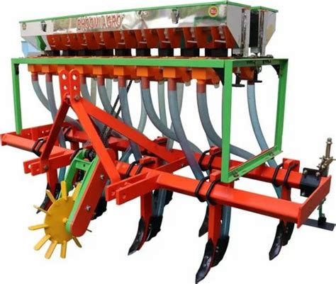 Mild Steel Tractor Operated Seed Drill Machine, For Agriculture, Size ...