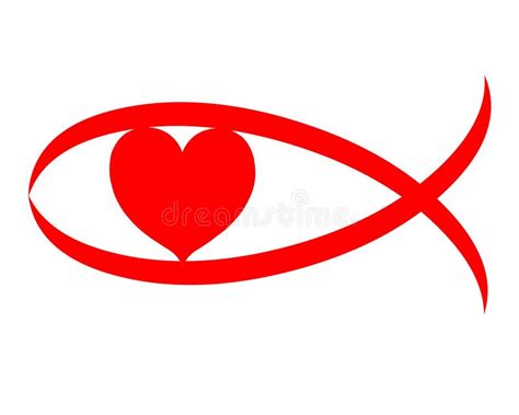 Christian Love Red Heart Sign Symbol Stock Image - Image: 5050701