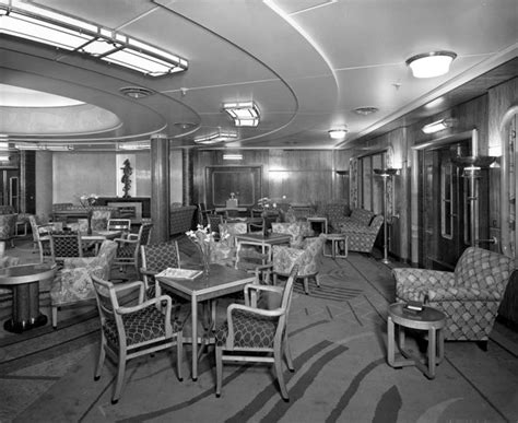 RMS Mauretania: a lounge | RIBA pix