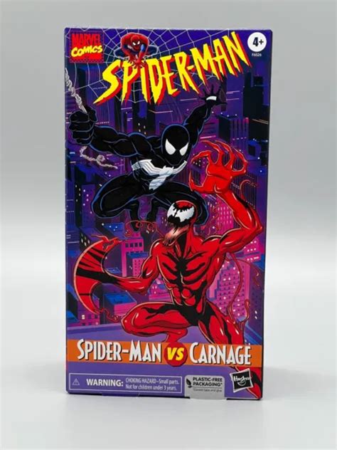 SPIDER-MAN SYMBIOTE & CARNAGE Marvel Legends VHS Packaging 6" Comics 2-Pack NEW $69.99 - PicClick