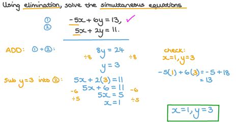 Systems Of Equations Elimination Worksheet