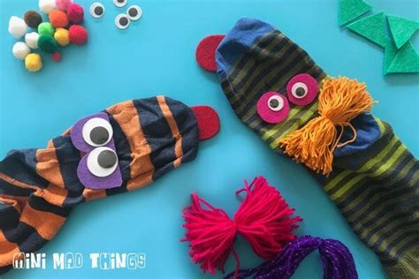 Classic Sock Puppet Craft for Kids - Red Ted Art - Kids Crafts