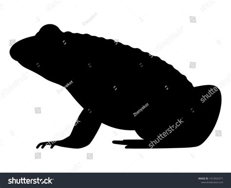 Frog Silhouette Isolated On White Toad Stock Vector (Royalty Free) 1413922571 | Shutterstock