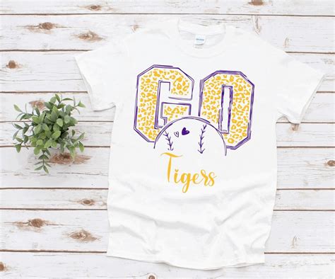 LSU Baseball Shirt Tigers T-shirt Tigers T-shirt Louisiana - Etsy