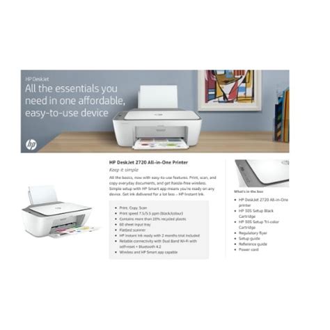 HP Deskjet 2720 All-in-one Printer With Wireless Printing,instant Ink (yes, Built-in Wi-fi ...