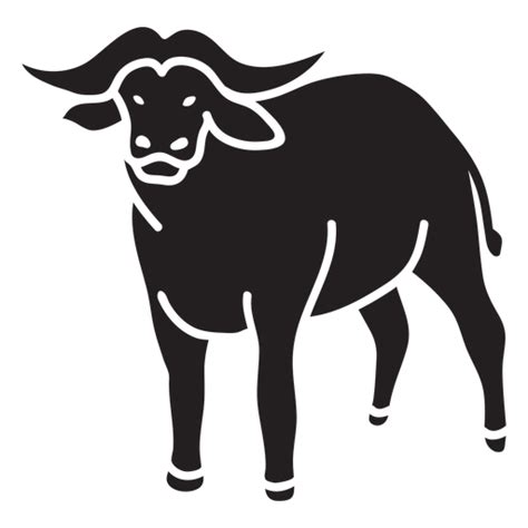 Simple African Buffalo Silhouette PNG & SVG Design For T-Shirts