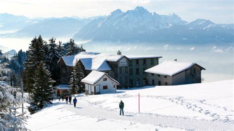 Mt Rigi winter hike • Panorama trail from Rigi Kulm