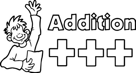 Me Addition Coloring Page | Wecoloringpage.com