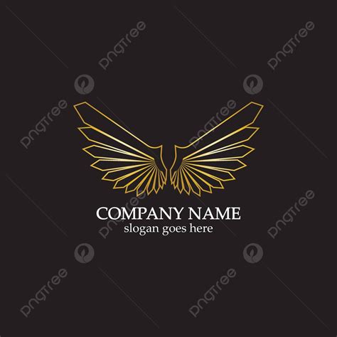 Wings Gold Logo Vector Illustration Template Vector Decoration Identity ...