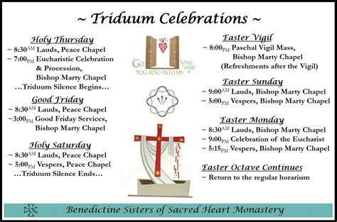 Paschal Triduum Celebrations