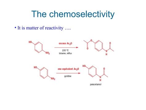 The chemoselectivity | PPT