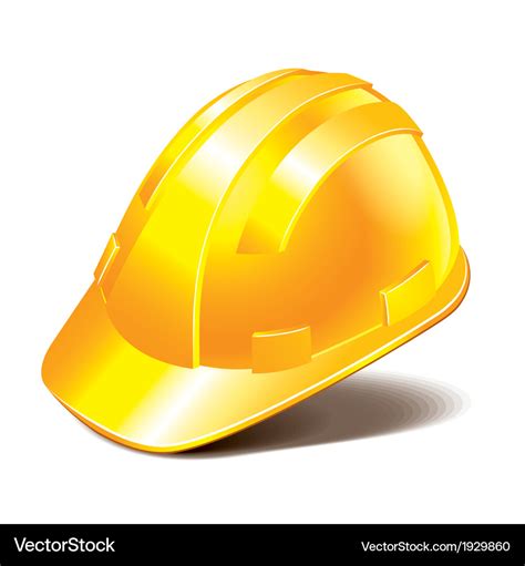 Object engineer helmet Royalty Free Vector Image