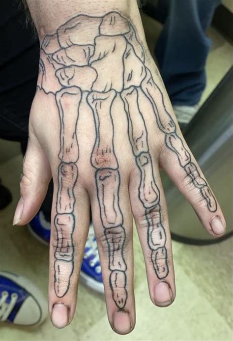 Share 69+ half skeleton hand tattoo - in.cdgdbentre