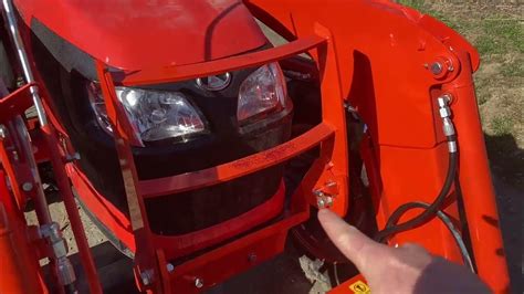 How to Open a Kubota Tractor Hood (in 32 Seconds) - YouTube